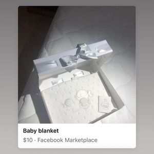 Beautiful baby sheets and baby blanket from Italy